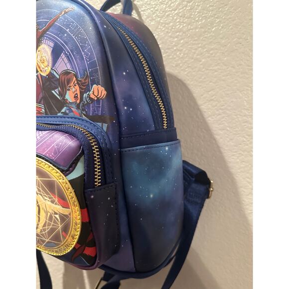 NWT Marvel Disney Loungefly Dr. Strange Multiverse Avengers Wallet AND Backpack - Picture 6 of 13